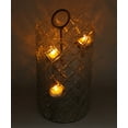 thumbnail image 3 of 3 Level Glass Gold Candle Holder, 3 of 4