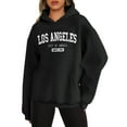 thumbnail image 2 of Los Angeles Hoodie 2025 Streetwear Long Sleeve Oversized Hoodies with Pocket Hooded Sweatshirt Hoodie Women Pullover, 2 of 5