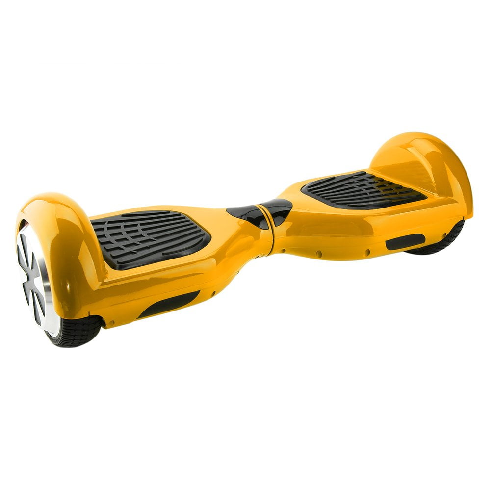 LEQI Hoverboard UL2272 Certified  Smart Self Balancing Scooter with Flash LED Indicator Lights 6.5  Two-Wheels Golden