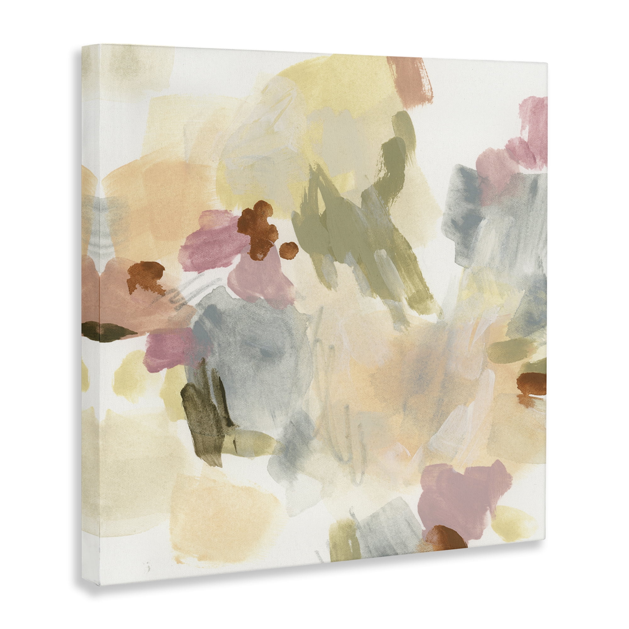 Stupell Industries Streaked Restless Abstraction Abstract Painting Wrapped Canvas Art Print Wall Art, 30 x 30
