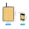 thumbnail image 2 of 15"x11" Outdoor Sitting Mat Waterproof Oxford Cloth Seat Cushion Mini Folding Foam Yellow White, 2 of 6