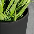 thumbnail image 5 of Veradek Mason Series Selena 28" Plastic-Stone Planter - Black, 5 of 14