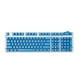 thumbnail image 2 of Tapas de teclas gruesas SA 108 para teclado mecánico CUTICAT Letras blancas azules, 2 of 8