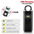 thumbnail image 3 of Moyic Llavero con alarma de seguridad, compañero de seguridad personal para mujeres en todas partes, accesorios de defensa personal Cadenas y protecciones para puertas de seguridad negro, 3 of 6