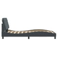 thumbnail image 5 of vidaXL Bed Frame with Headboard Dark Grey 100x203 cm Velvet, 5 of 5