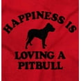 thumbnail image 2 of Happiness Loving A Pitbull Rescue Dog Unisex Plus Size Hoodie Brisco Brands 4X, 2 of 6
