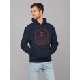 thumbnail image 2 of Jingle Bells, Krampus Smells Dark Holiday Humor Men's Hoodie, 2 of 4