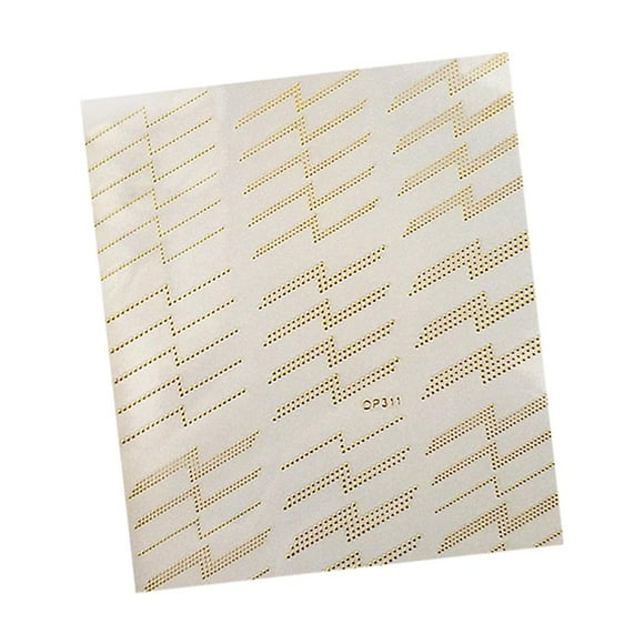 3D Golden Calcomanías Autoadhesivas Consejos Decoraciones 6 Colcomx Calcomanías de calcomanías para uñas