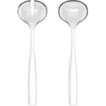 Guzzini Dolcevita Salad Server Bio-Based Plastic White Mother-of-Pearl Serving Set 2 Pieces Modern Durable