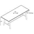thumbnail image 6 of KFI Studios Urban Loft 9' x 3.5' Bar Table, Solid Wood Espresso Top, 6 of 7