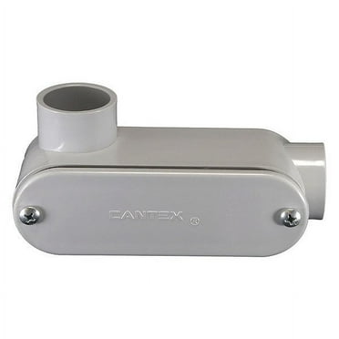 Cantex Conduit Outlet Body,PVC,Trade Size 3/4in 5133661