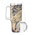 thumbnail image 2 of Logiee American Bald Eagle A Print 40OZ Ice Bully Cup with Handle and Straw, Double Wall Stainless Steel Tumbler,Travel Coffee Cup with Lid, Summer Insulation and Cooling Cup, 2 of 8