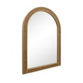 thumbnail image 5 of Parisloft Boho Arch Rattan Mirror - 25.5 x 37.4 Inch, Decorative Wall Mirror for Bathroom, Bedroom or Living Room, Natural, 5 of 8