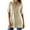 Khaki, variant on ZyeKqe Button down Shirts for Women 3/4 Sleeve Business Casual Tops Collared Loose Work Blouses