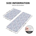 thumbnail image 2 of Logiee Blue Butterfly Print Kitchen Mats for Floor Sets of 2,Waterproof Kitchen Rugs,Non Slip Comfort Standing Mat Rug for Home,Runner,Sink,Office,Laundry, 2 of 6
