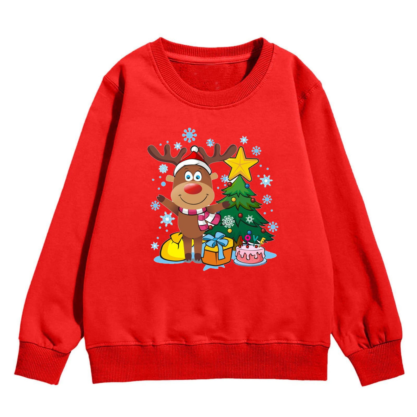 VJATTWR Hoodies for Teen Girls Christmas Children Kids Long Sleeve