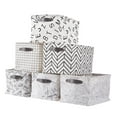 thumbnail image 1 of DECOMOMO Water Resistant Foldable Storage Bin, Set of 6, Patterns, 1 of 8