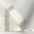 thumbnail image 6 of DriftAway Farmhouse Linen Blend Blackout Curtains 63 Inches Long for Bedroom Vertical Striped Printed Linen Curtains Thermal Insulated Grommet Lined Treatments for Living Room 2 Panels W52 x L63 Gray, 6 of 8