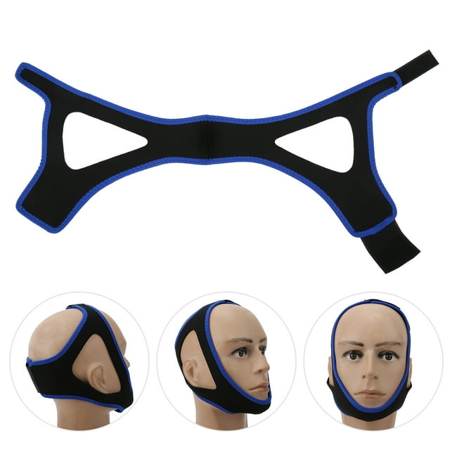 Stop Snoring Chin Strap, Adjustable Breathable Jaw Support Belt, Neoprene Material, Design, Men Women, Anti Snoring Solution