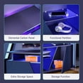 thumbnail image 4 of Entertainment Center Gaming TV Stand for PS5 with Power Outlet,for TVs 75 inch and Below,LED Entertainment Center,Suitable for Living Room,Bedroom,Media Console, 4 of 7