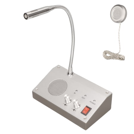 Window Speaker System, 100-240V Dual Way Window Intercom Silver For ...