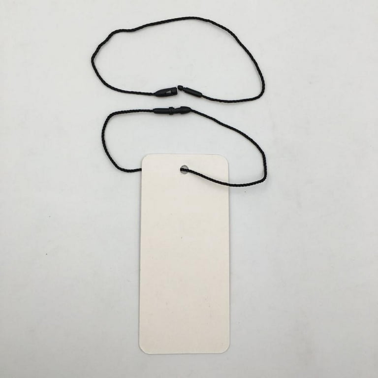 100x Paper Tags Price Hanging Labels with String Attached Marking