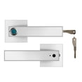 thumbnail image 1 of Door Lock, Electronic Fingerprint Lock USB Rechargeable Biometric Fingerprint Smart Lock Handle With Key For Bedroom Hotel Apartment Office ,Easy to Install, 1 of 6