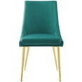 thumbnail image 6 of Modway Discern Upholstered Performance Velvet Dining Chair in Navy, 6 of 8