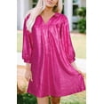 thumbnail image 4 of U.Vomade 'Flamboyant Leopard Mini Dress - Bold Red Collar, Trendy Babydoll', 4 of 8