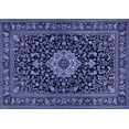 thumbnail image 1 of Ahgly Company Indoor Rectangle Medallion Blue Traditional Area Rugs, 2' x 3', 1 of 4