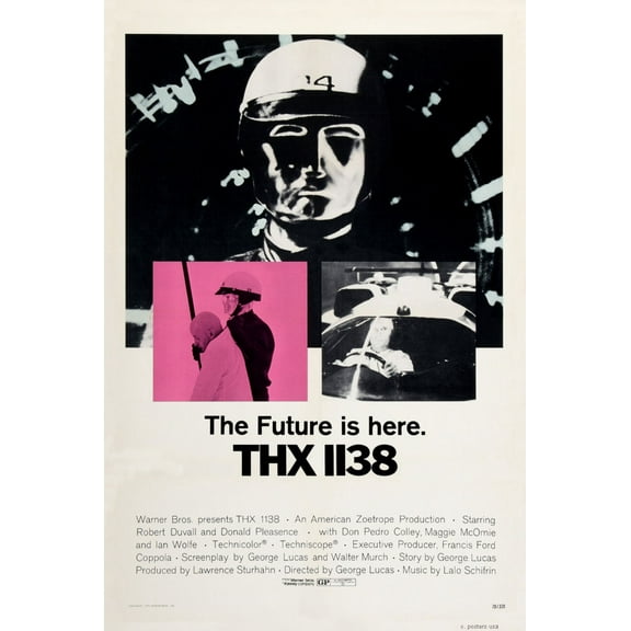 Thx-1138 Mini Movie Poster 11inx17in in Mail/storage/gift tube 11x17 poster