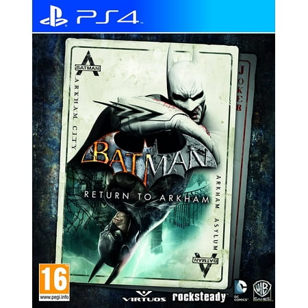 Batman Return to Arkham (Playstation 4 PS4) Be the Batman! Includes critically acclaimed titles Batman: Arkham Asylum and Batman: Arkham City Batman Arkham Asylum exposes players to a dark and atmospheric adventure that takes them into the depths of Arkham Asylum. Batman Arkham City introduces a brand-new story that draws together an all-star cast of classic characters and murderous villains from the Batman universe Batman Return to Arkham includes the comprehensive versions of both games and includes all previously released additional content. Rated  T  for Teen This Game is a Region Free PAL Game Imported from the UK. Works on all PS4 consoles HD TV and HDMI Cable connection may be required to play. You may need to create a free European PSN (Playstation Network) account for DLCs and extra contents and for online play.