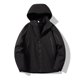 thumbnail image 1 of Puntoco Chaqueta De Invierno Informal Con Capucha Y Bolsillos Con Cremallera Y Manga Larga Para Hombre, 1 of 3