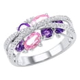 thumbnail image 1 of Anillo HUOGUO, mariposa, diamante, aleación moderna en forma de corazón, 1 of 5