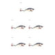 thumbnail image 1 of Toystoory Cebo de señuelo Pesca al aire libre Cebo de plástico artificial Pesca en hielo con ojos 3D Suministros de pesca, 30 g, Tipo 3 trece 5piezas, 1 of 6