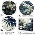 thumbnail image 3 of Designart "Expressing The Jungle'S Beauty In White And Blue" Jungle Floater Framed Wall Decor, 3 of 5