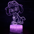 thumbnail image 1 of Luz nocturna de la Patrulla Canina para niños y bebés, regalos de la Patrulla Canina para niñas, juguetes de la Patrulla Canina, lámpara de ilusión LED con control remoto de 7 colores que cambian, dec, 1 of 5