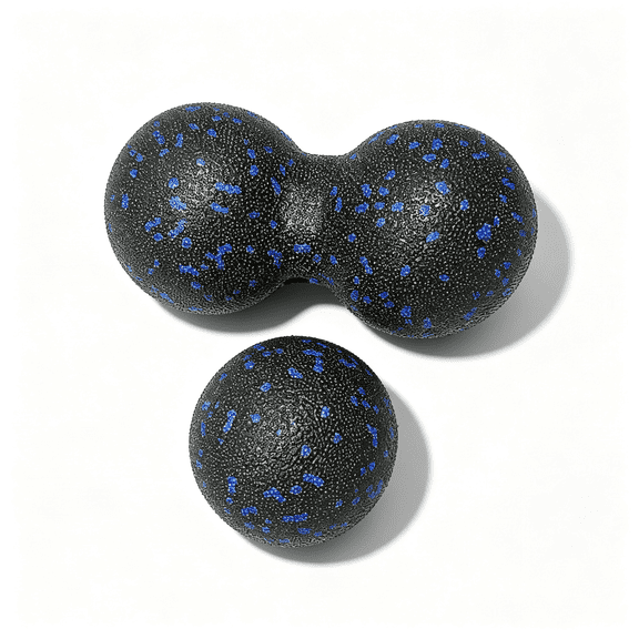 DUPAI Peanut Massage Ball, Double Lacrosse Foam Roller for Physical Therapy, Myofascial Release, Muscle Knots Acupoint Relief, Trigger Point Tool for Neck Back Feet Waist Pain