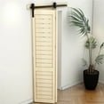 thumbnail image 2 of Bi-Folding Sliding Barn Door Hardware Kit I Shape Roller Track Kit For 2 Doors Smoothly Quietly Easy To Install No Door ,Easy Install, 2 of 7