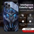 thumbnail image 4 of LAICAIW Flash Phonecase, Super Armor Flash Phonecase for iPhone, Colorful Nightlight Tempered Glass Phone Case, for iPhone 11 12 13 14 15 Pro Max (A,for iPhone 13ProMax), 4 of 7