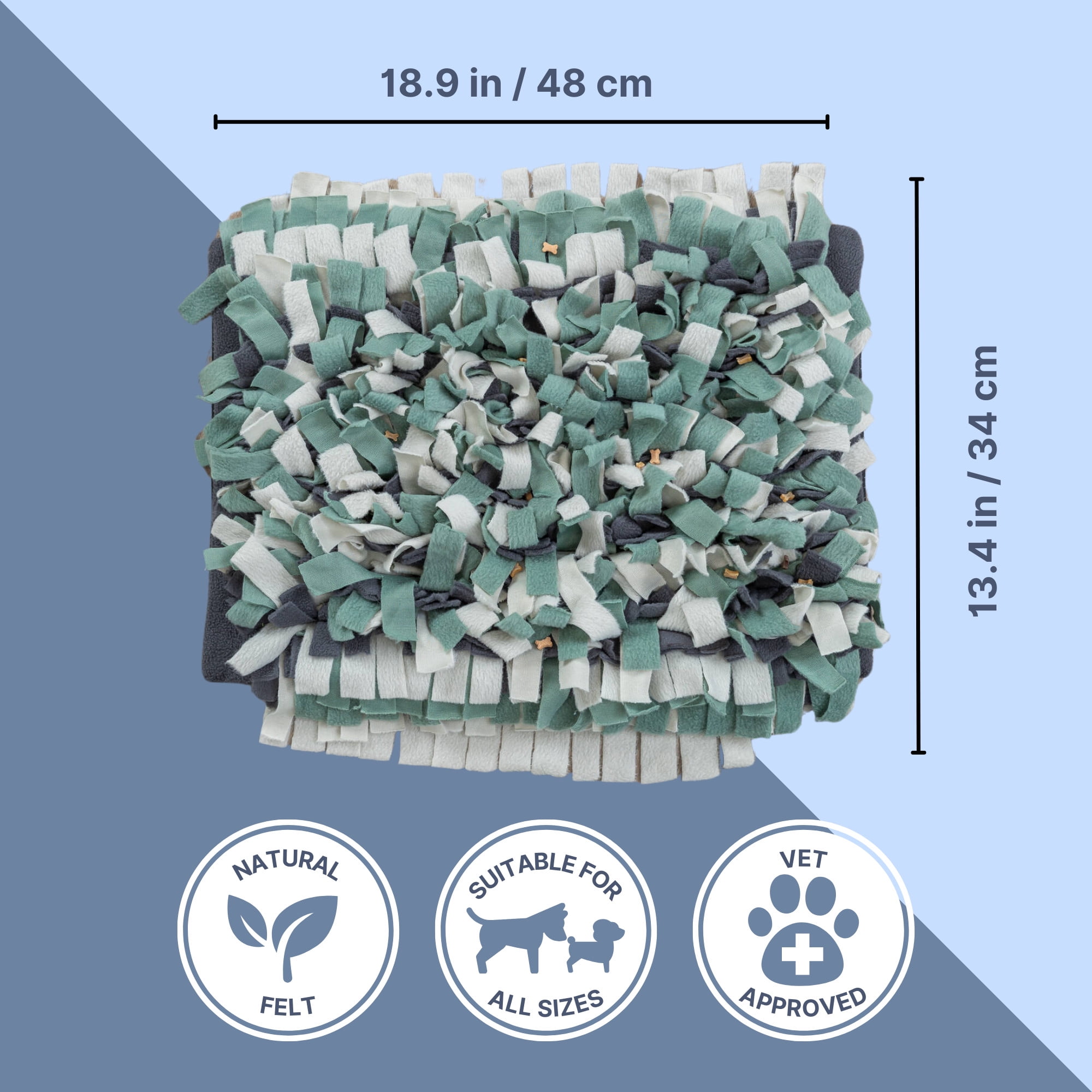 TRIXIE Snuffle Mat for Dogs Level 1 Enrichment Puzzle for Dogs Slow Feeder Foraging Training