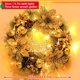 thumbnail image 1 of Guirnalda de navidad colgante para puerta y pared, adornos con luz LED para árbol de navidad, decoración del hogar, Año Nuevo 2024, 1 of 4