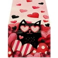 thumbnail image 2 of Boovnll Valentines Day Table Runner, 13x71" Valentine's Day Printing Table Runner, Valentines Table Runner for Holiday Kitchen Dining Table, Party Decor, Valentines Day Decorations, 2 of 7