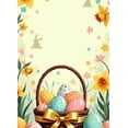 thumbnail image 3 of Easter Celebration Floral Egg Basket Backdrop Banner Spring Decorations Photography Props Party Supplies Event Decor Background, 3 of 7