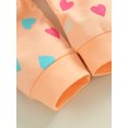 thumbnail image 7 of Bagilaanoe 2Pcs Toddler Baby Girl Valentine's Day Clothes Heart Print Long Sleeve Sweatshirt Tops + Sweatpants + Headband 6M 12M 18M 24M 3T Kids Pants Set, 7 of 7
