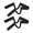 Black 3cm, variant on 2 Piece Elastic Headbands Secure Fastening Stretchable Hair Accessory For Adults