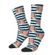 thumbnail image 1 of Balery Popcorn Calcetas Largas con Estampado para Hombre y Mujer – Suaves y Transpirables, Talla Única (US 5-11), 1 of 6