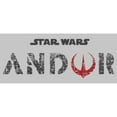 thumbnail image 2 of Junior's Star Wars: Andor Black Logo Graphic Tee Athletic Heather Large, 2 of 3