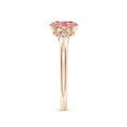 thumbnail image 3 of ANGARA Lab Grown Pink Diamond Criss Cross Ring for Women in 14K Rose Gold (Size-7x5mm| Clarity-VS) | April Birthstone, Anniversary, Jewelry Gift for Women | Lab-Grown Pink Diamond Ring, 3 of 7