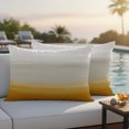 thumbnail image 2 of Outdoor Pillow Covers 20x12 Set of 2, Burnt Orange Beige Ombre Waterproof Patio Throw Pillow Covers for Couch Sofa Chair, Modern Abstract Art Texture Decorative Pillowcases for Throw Pillows, 2 of 9